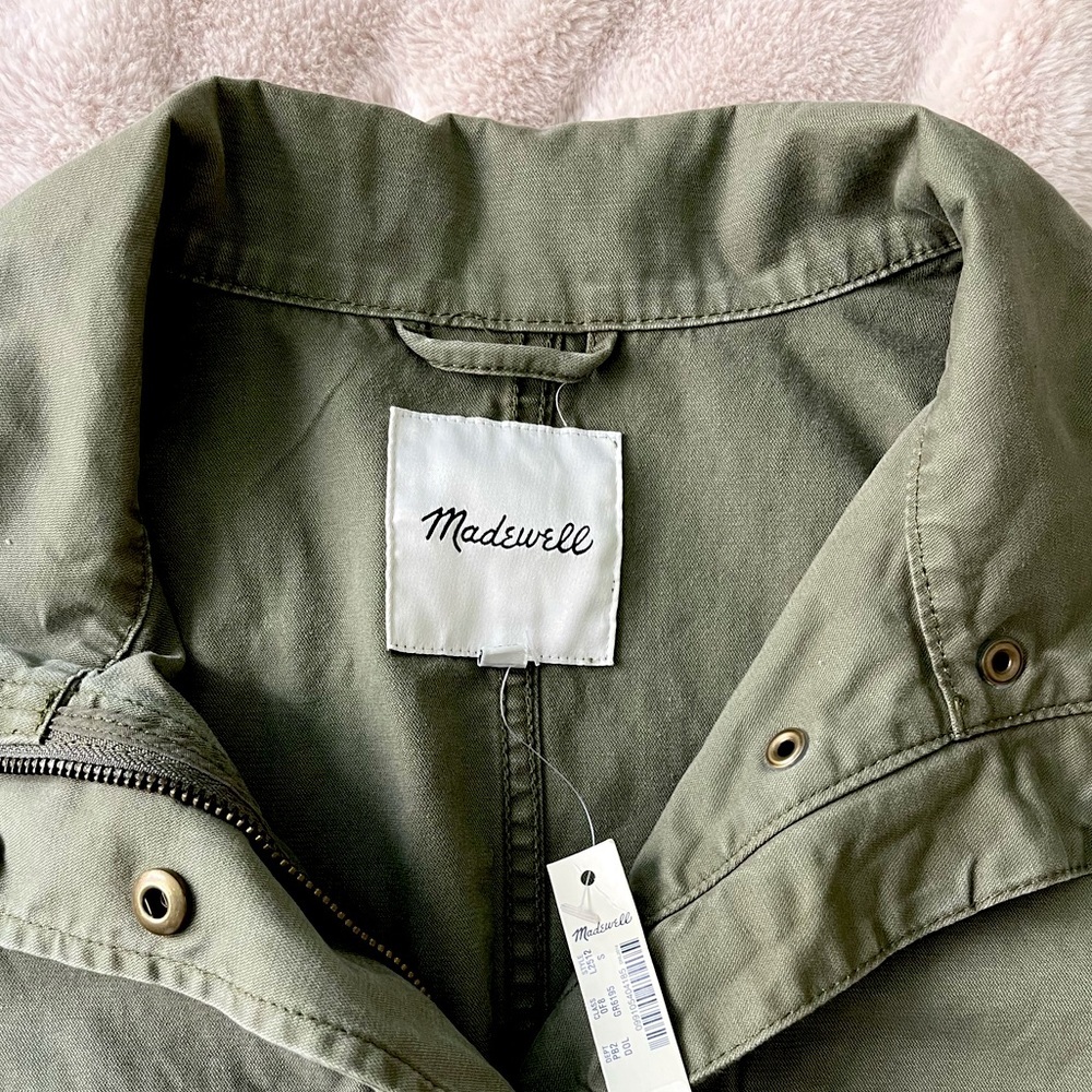 NWT Madewell Passage Utility Jacket Olive Green Size S - Picture 12 of 14